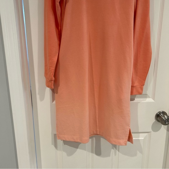 Time & Tru Women Hoodie Lightweight Sweatshirt Dress Coverup Sz XS Orange NWT - Picture 4 of 9
